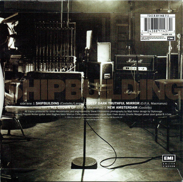 Tasmin Archer - Shipbuilding E.P. - Used Vinyl Record 7" image 2