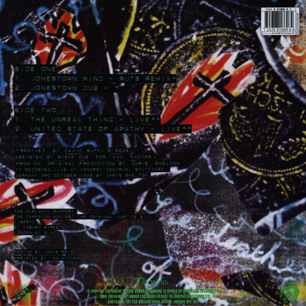 Almighty - Jonestown Mind - Used Vinyl Record 12" image 2