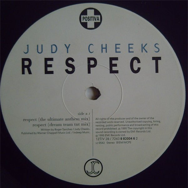 Judy Cheeks - Respect - Used Vinyl Record 12" image 3