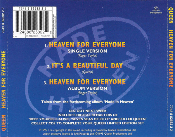 Queen - Heaven For Everyone - Used CD image 2