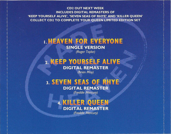Queen - Heaven For Everyone - Used CD image 9
