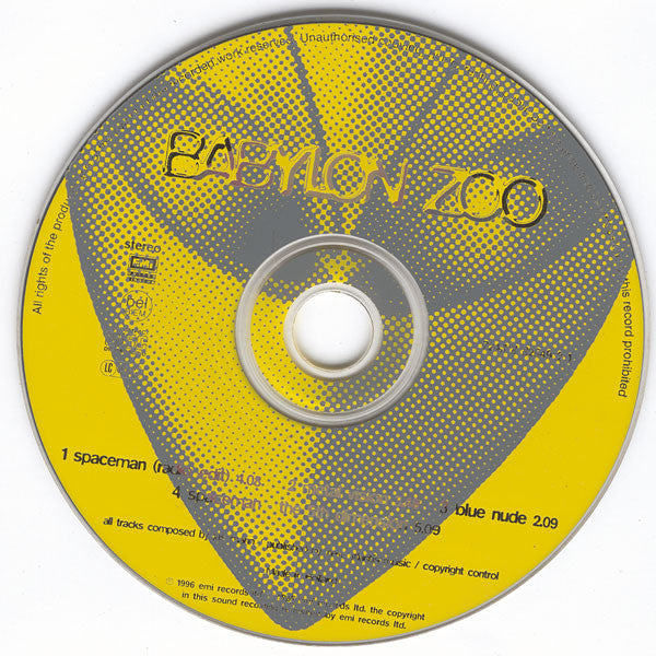 Babylon Zoo - Spaceman - Used CD image 3