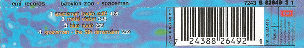 Babylon Zoo - Spaceman - Used CD image 4