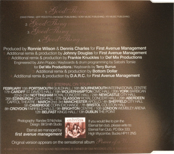 Eternal - Good Thing (The Mixes) - Used CD image 7