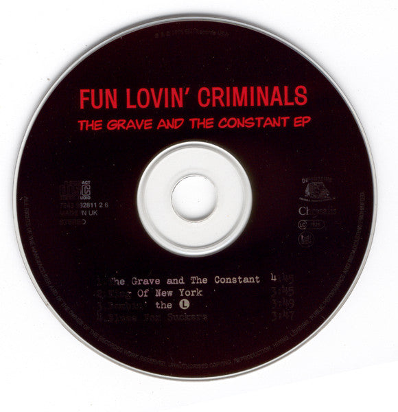Fun Lovin' Criminals - Grave And The Constant EP - Used CD image 5