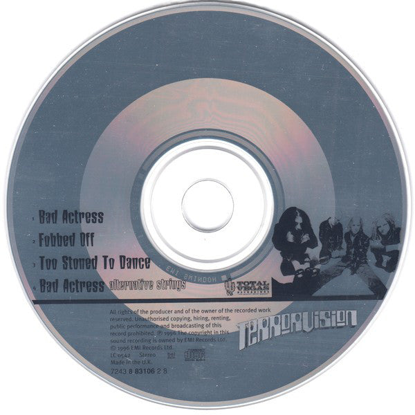 Terrorvision - Bad Actress - Used CD image 2