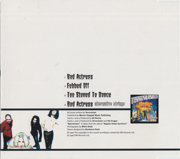 Terrorvision - Bad Actress - Used CD image 5