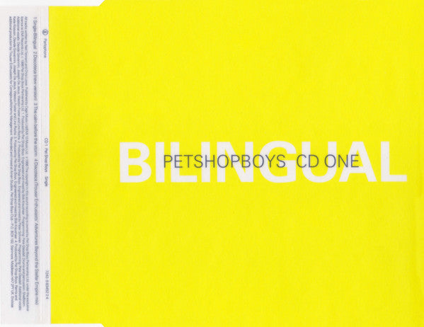 Pet Shop Boys - Single Bilingual - Used CD image 4