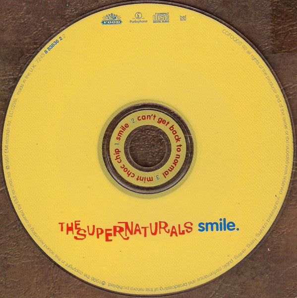Supernaturals - Smile - Used CD image 3