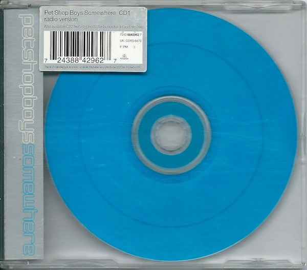 Pet Shop Boys - Somewhere (Radio Version) - Used CD image 1