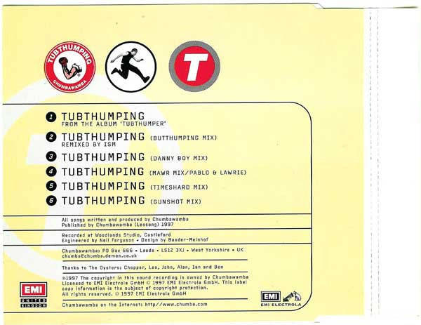 Chumbawamba - Tubthumping - Used CD image 7