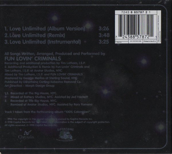 Fun Lovin' Criminals - Love Unlimited - Used CD image 5