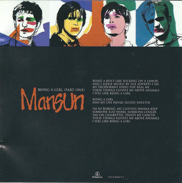 Mansun - Being A Girl (Part One) EP - Used CD image 10