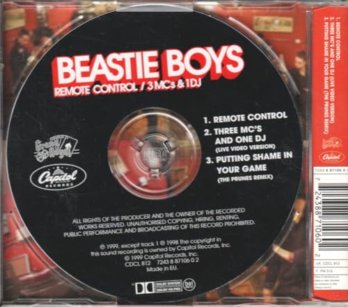 Beastie Boys - Remote Control / 3 MC's & 1 DJ - Used CD image 2