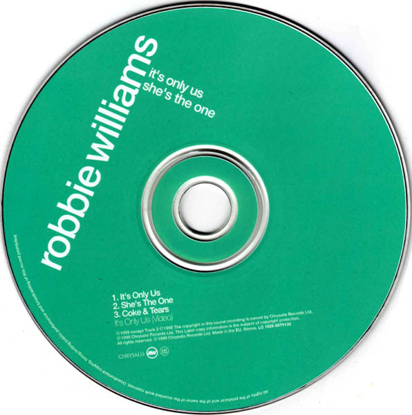 Robbie Williams - It's Only Us / She's The One - Used CD image 8