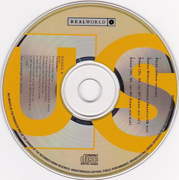 Peter Gabriel - Steam - Used CD image 3