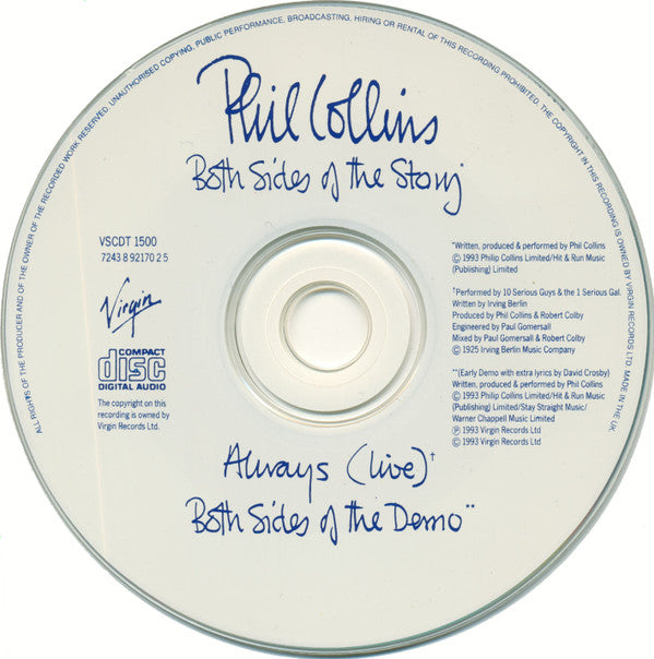 Phil Collins - Both Sides Of The Story - Used CD image 3