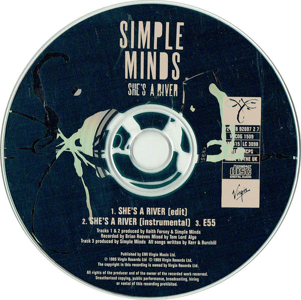 Simple Minds - She's A River - Used CD image 8