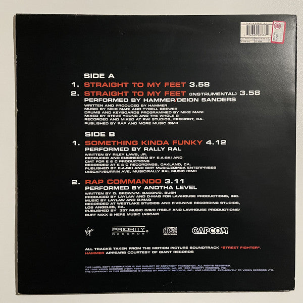 MC Hammer - Straight To My Feet - Used Vinyl Record 12" image 2