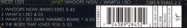 Janet Jackson - Whoops Now / What'll I Do - Used CD image 3