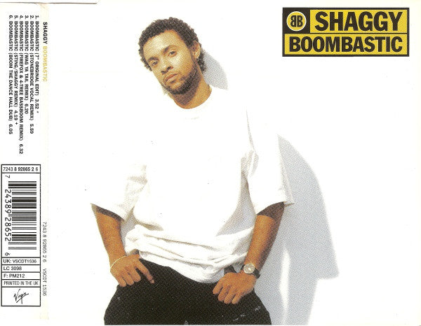 Shaggy - Boombastic (Remix Versions) - Used CD image 10