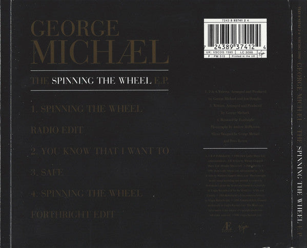 George Michael - Spinning The Wheel E.P. - Used CD image 2