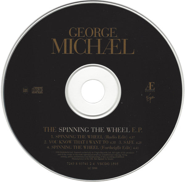 George Michael - Spinning The Wheel E.P. - Used CD image 8
