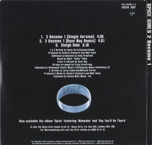 Spice Girls - 2 Become 1 - Used CD image 4