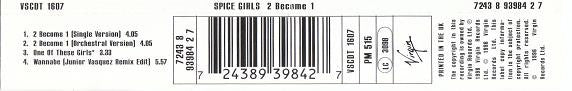 Spice Girls - 2 Become 1 - Used CD image 2