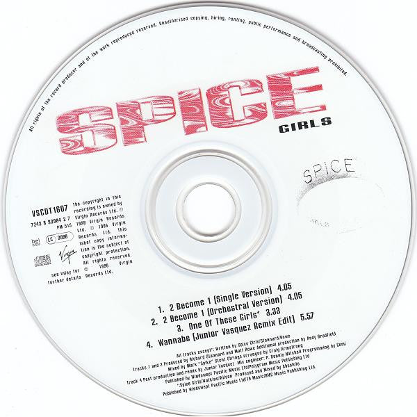 Spice Girls - 2 Become 1 - Used CD image 4