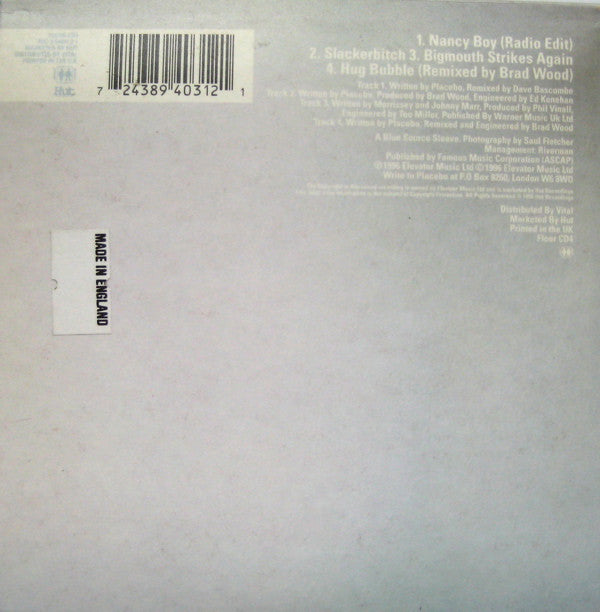 Placebo - Nancy Boy - Used CD image 2