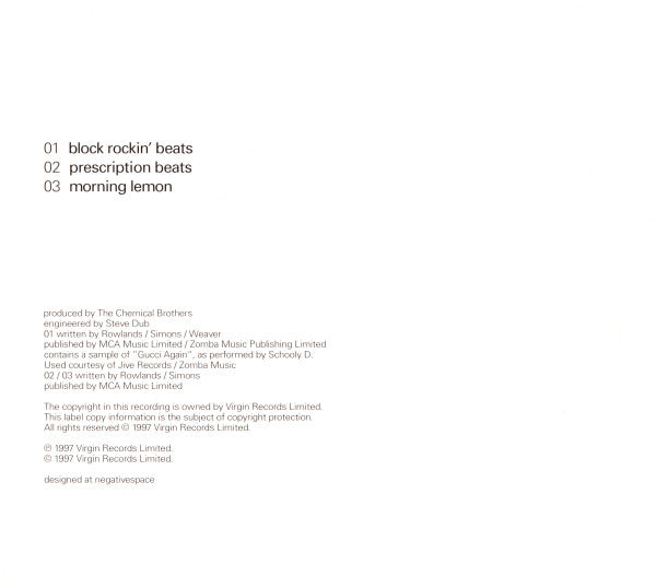 Chemical Brothers - Block Rockin' Beats - Used CD image 4