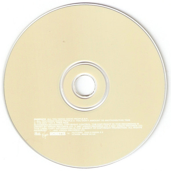 Embrace - All You Good Good People E.P. - Used CD image 3