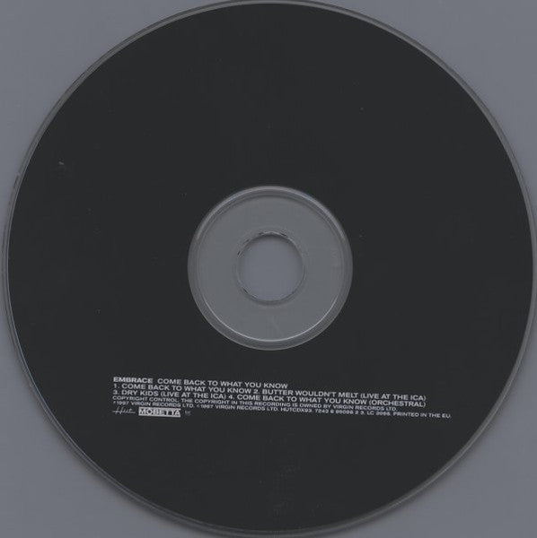Embrace - Come Back To What You Know - Used CD image 3