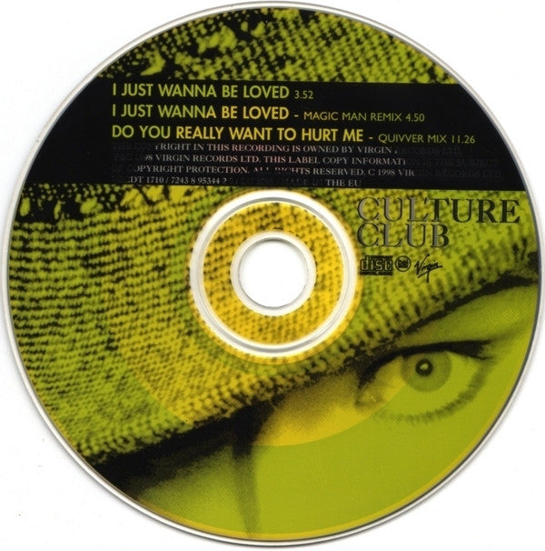 Culture Club - I Just Wanna Be Loved - Used CD image 9
