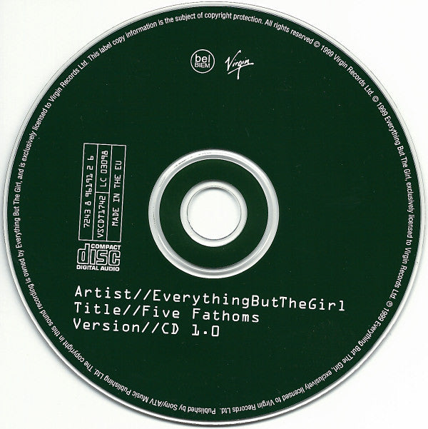Everything But The G - Five Fathoms - Used CD image 4