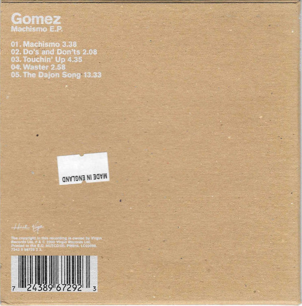 Gomez - Machismo E.P. - Used CD image 2