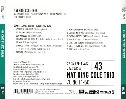 Nat King Cole Trio - Swiss Radio Days - CD image 2
