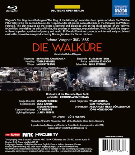 DO BERLIN/RUNNICLES - WAGNER - DIE WALKURE - BLUR image 2