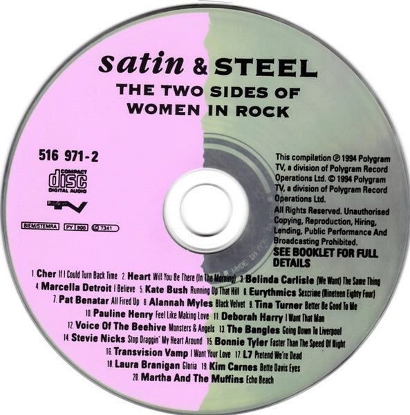 Various - Satin & Steel - The Two Sides Of Women In Rock - 20 Classic image 3