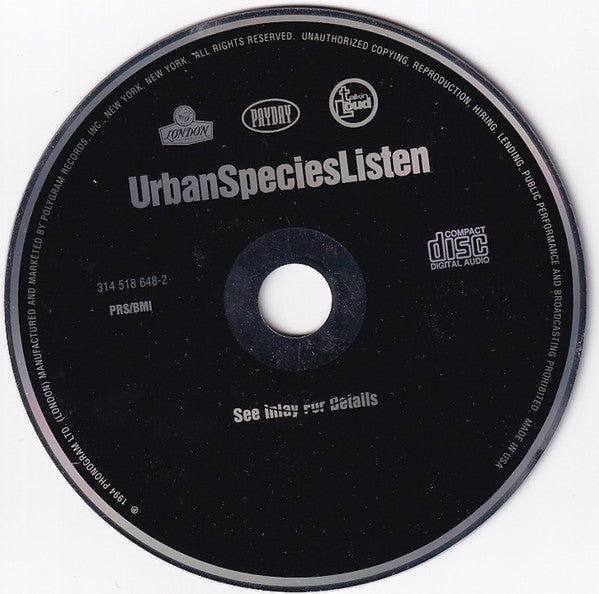 Urban Species - Listen - CD image 3