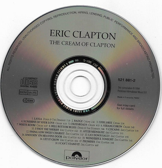 Eric Clapton - Cream Of Clapton - CD image 6