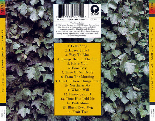 Nick Drake - Way To Blue - An Introduction To - Used CD image 2