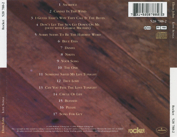 Elton John - Love Songs - Used CD image 5