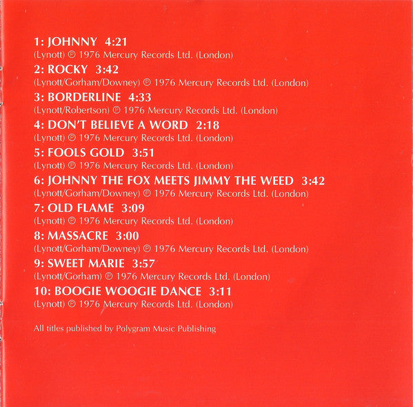 Thin Lizzy - Johnny The Fox - CD image 5