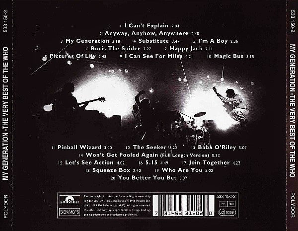 Who - My Generation - The Very Best Of - Used CD image 2