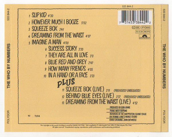 Who - By Numbers - CD image 2