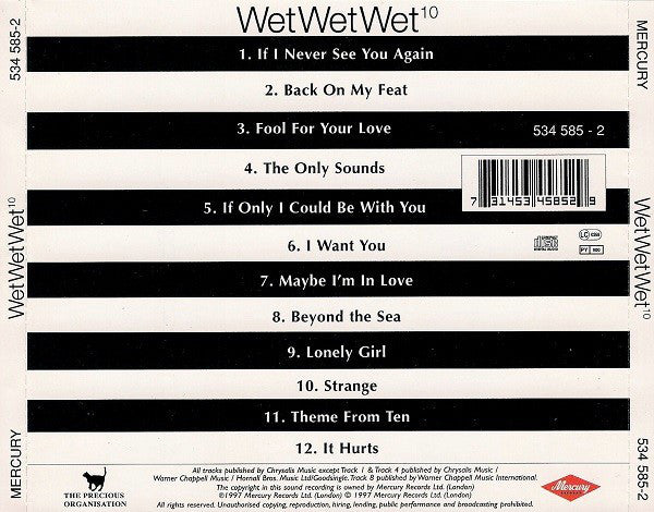 Wet Wet Wet - 10 - Used CD image 2