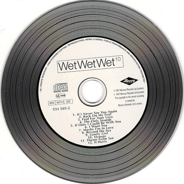 Wet Wet Wet - 10 - Used CD image 3