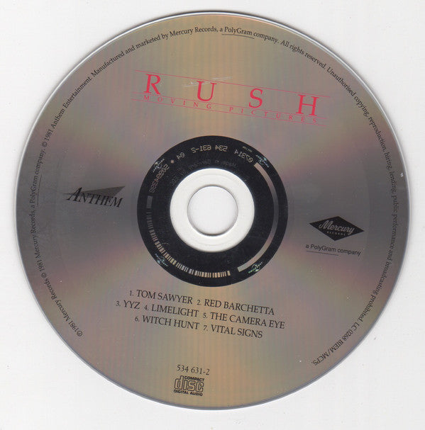 Rush - Moving Pictures - Used CD image 4